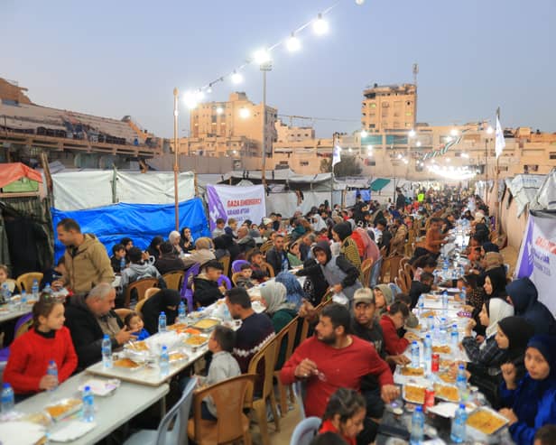 The Grand Iftars are currently underway in Gaza and Syria and have been carried out across Iraq, Pakistan, Somalia, Sudan and Yemen.