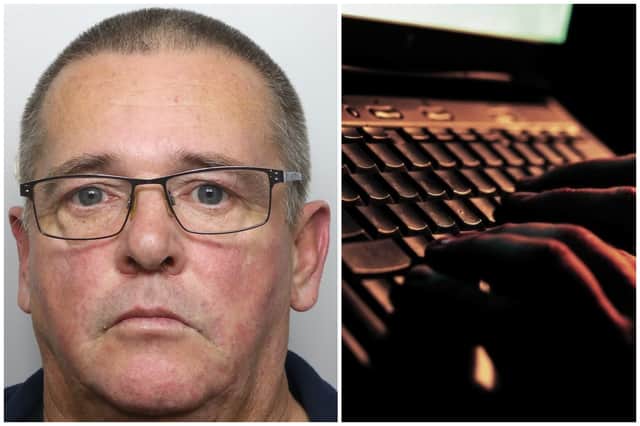 Ashworth (pictured) tried to groom three young girls online.