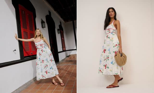 Nobody's Child Pure Lyocell Printed Midi Skater Dress