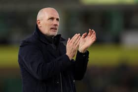 PRAISE: For Leeds United from Norwich City boss Philippe Clement, above.