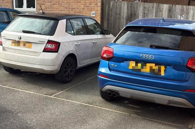 Officers found a white Skoda Fabia immediately alongside the Audi.