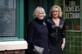 Beverley Callard (R) is battling cancer