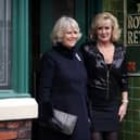 Beverley Callard (R) is battling cancer