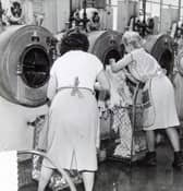 Leeds Corporation public wash house, on Kirkstall Road, in June 1964, when it cost 3s 6d for two hours' washing