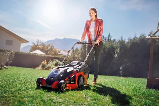 The Einhell Cordless Lawnmower