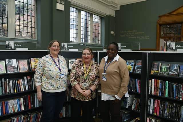 From left, Senior Librarian Judith Ramm, Customer Services Assistant Alison Bedford and Customer Service Team Leader Caron Skeete.