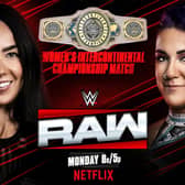 AJ Lee defends her WWE Women's Intercontinental Championship against Bayley on this evening's episode of WWE Monday Night Raw.