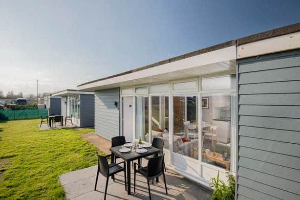 Some of the parks are offering chalets instead of caravans