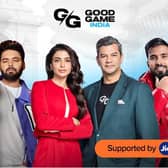 Rai Cockfield, founder of Good Game with Good Game global ambassadors Samantha Ruth Prabhu, Rishabh Pant and Ujjwal Chaurasia (Techno Gamerz)