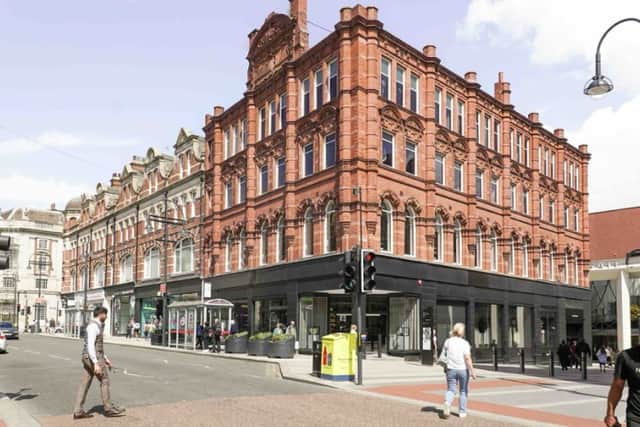 The location of the Sticks'n'Sushi restaurant on Vicar Lane.