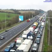 Major traffic on M62 after multi-vehicle crash on March 19
