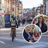 Those on Briggate have welcomed the plans to ban cyclists and e-bike users from riding on the city centre's pedestrianised shopping area.