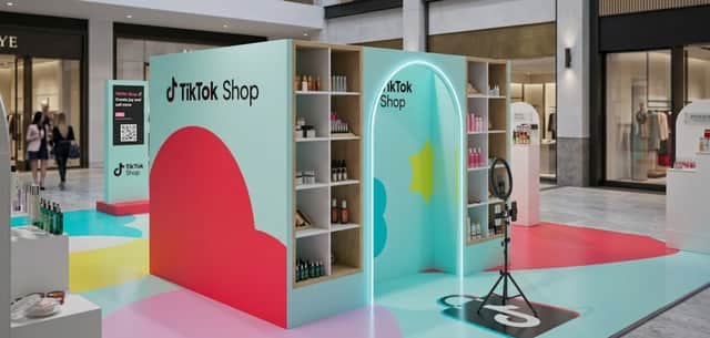 TikTok Shop's Spring Sale Pop-up is coming to one of the UK's best loved shopping centres - and bringing with it discounts of up to 70% off viral beauty, fashion, homeware and tech products. Photo by TikTok/Ready 10 PR.