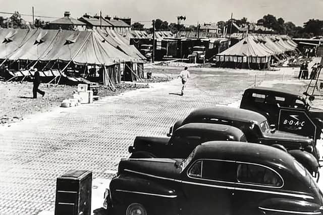 In the early days, tents were used as terminal buildings.