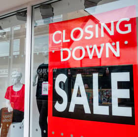 Closing down sale in a clothing shop. Luxury fashion brand LK Bennett has increased its closing-down sale to at least 60% off all items (Photo: David Potter/Construction Photography/Avalon/Getty Images)