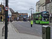 Police carry out 'skid tests' after Leeds bus crash in Vicar Lane