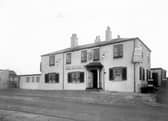 The Dog and Gun Inn on  York Road pictured in December 1932.  An extension was added to the West side in 1936 as trade increased with housing development on the Gipton estate and increasing traffic.