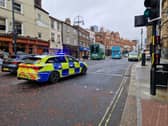 The scene at Vicar Lane in Leeds
