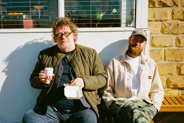 Marco Pierre White and Silver's Deli owner Chris Riley.