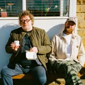 Marco Pierre White and Silver's Deli owner Chris Riley.