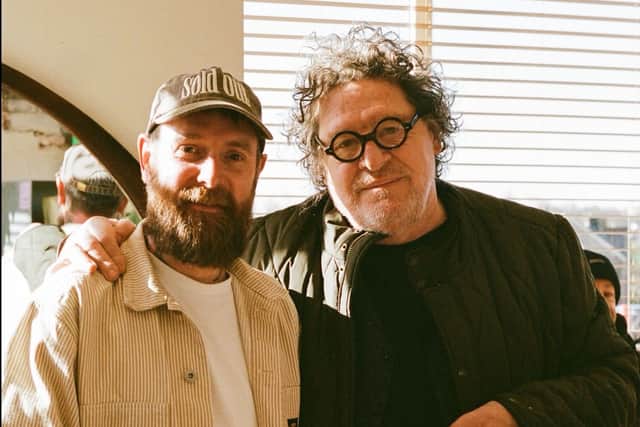 Chris Riley said it was 'surreal' having Marco Pierre White visit his sandwich shop in Bramley.