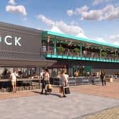 A CGI illustration of the proposed container village.