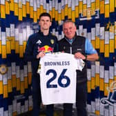 John Brownless pictured with Leeds star Sam Byram at Thorp Arch.