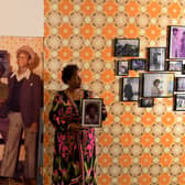 Curator Susan Pitter is pictured in Rebellion to Romance Exhibition at Leeds Central Library.