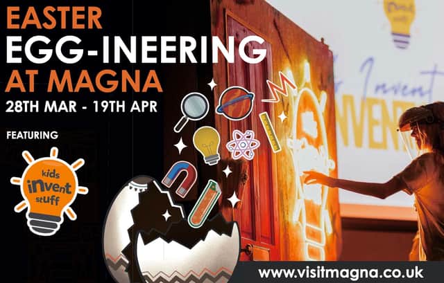 Get hands-on this Easter at Magna, where egg-citing experiments, invention and family fun come to life.