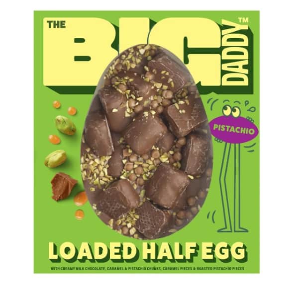 The pistachio version of the M&S Big Daddy Easter egg.