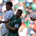 VOW: From Leeds United striker Joel Piroe, pictured on his full international debut for Suriname.