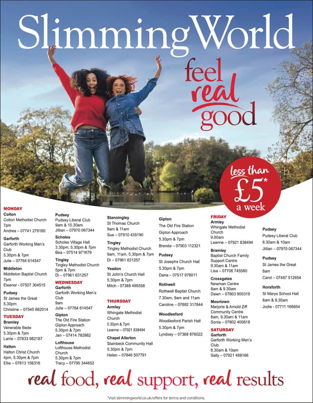 Slimming World feel real good - attend classes in Leeds