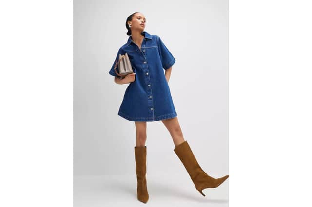 River Island solero button through dress