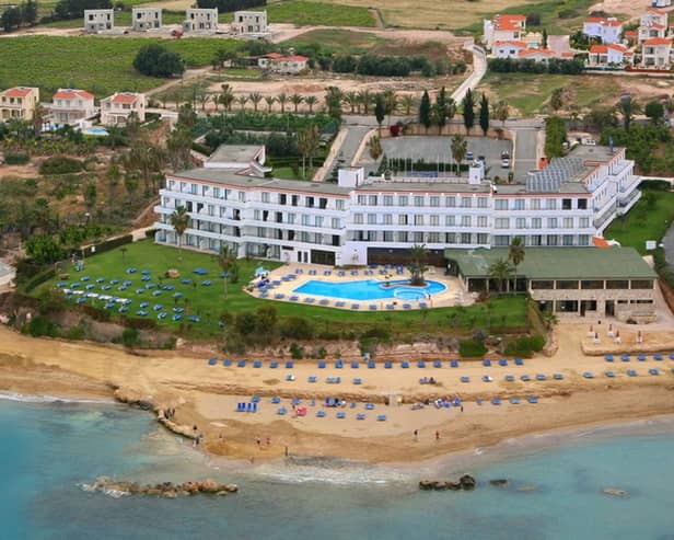 The Corallia Beach has stunning views over one of Coral Bay's finest sandy beaches