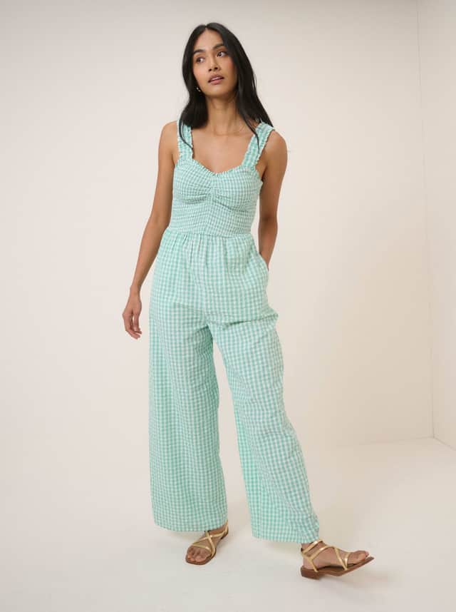 Pure Cotton Strappy Jumpsuit