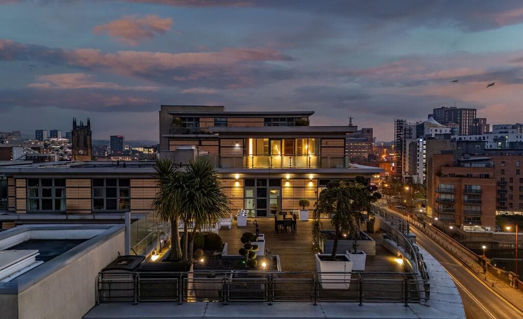 A luxurious Leeds city centre penthouse with wraparound terrace