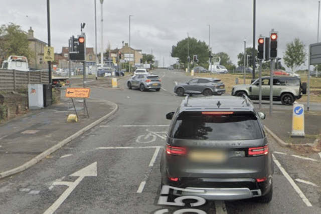 Traffic lights were put out of order at Rodley roundabout in west Leeds.