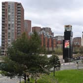 The Yorkshire Evening Post clock tower head has increasingly deteriorated in recent years as the site where it is located has been awaiting a £400m redevelopment.