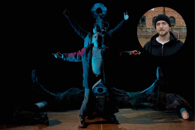 Artistic director and actor Sam Bossman (inset) believes that despite the maritime themes, The Freshwater Five production is more akin to industrial Leeds than many may think.