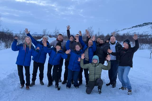 Tim and his team closely bonded on the trip while raising money for charity