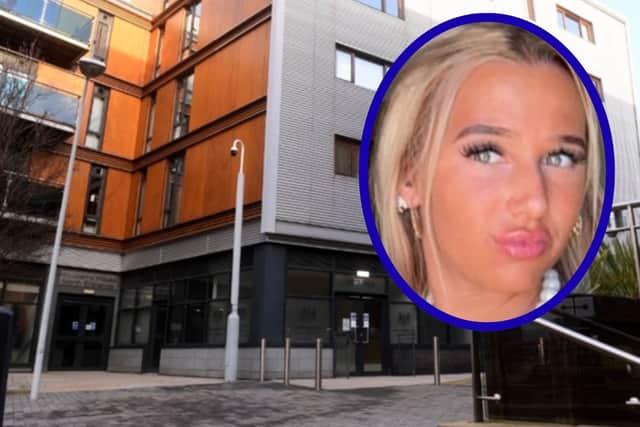 The inquest into the death of Chloe Watson Dransfield (inset) was opened and adjourned at Wakefield Coroner's Court this morning.
