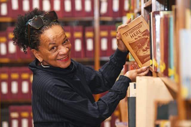 Dawn Cameron of Likkle Lit Festival at Leeds Central Library.