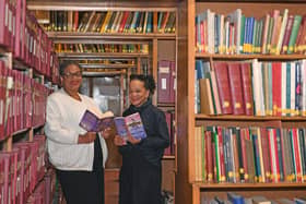 Susan Pitter and Dawn Cameron of Likkle Lit Festival at Leeds Central Library.