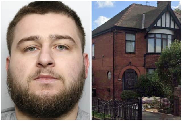 Mahmudi (pictured) was found hiding under the floorboards of the house on Middleton Road (pictured).