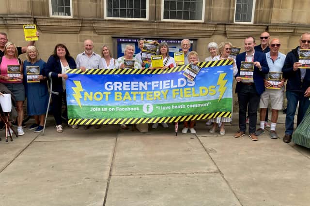 The I Love Heath Common group pictured outside Wakefield Town Hall ahead of a planning committee meeting in July.