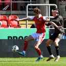 Harry Gray in action for Rotherham.