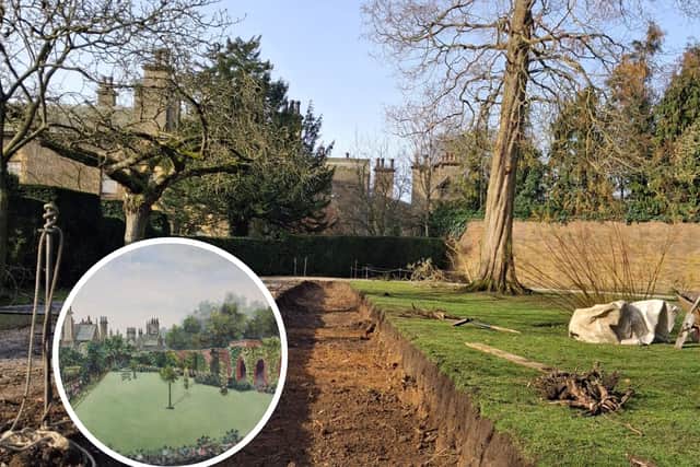 The project at Lotherton Hall aims to restore the walled gardens to their former glory.