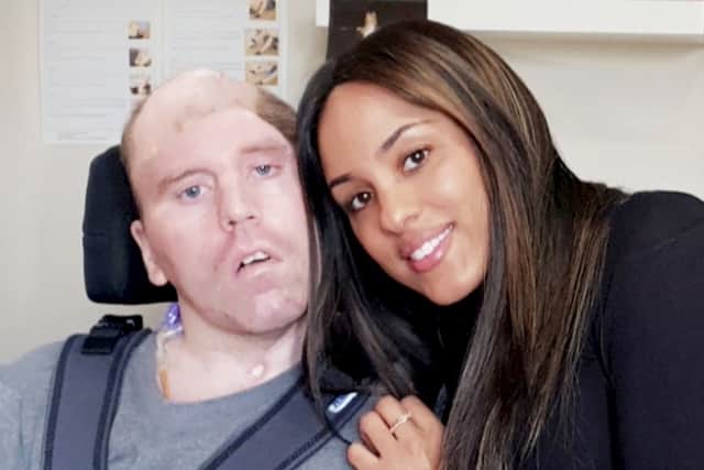 Alicia Manners with her brother Simon Hackett.