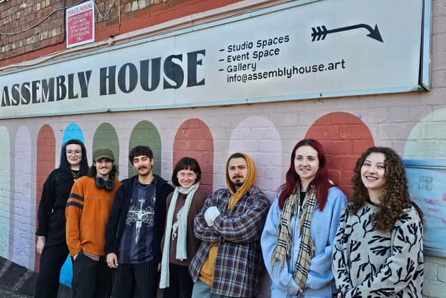 The creatives at Assembly House (L-R) Alice Boulton-Breeze, Archie Brooks, Kai Brooks, Eleanor Dunn, Jacob Talbot, Molly Shepherd and Beth Waite.