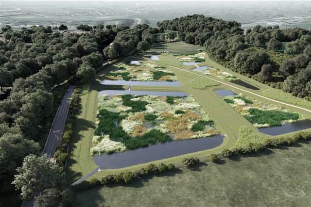 Construction began on the new Ilkley and Addingham Wetland yesterday.